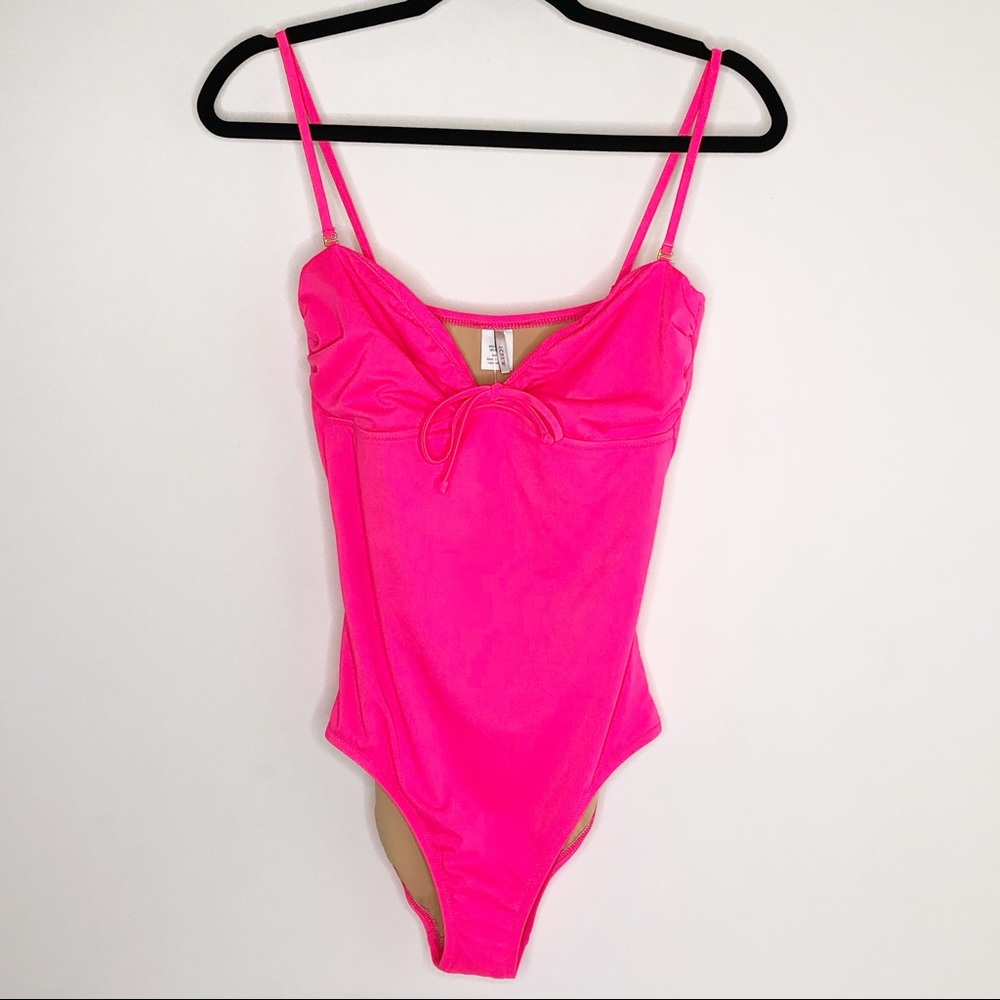 J. Crew NWT Hot Pink One Piece Swimsuit